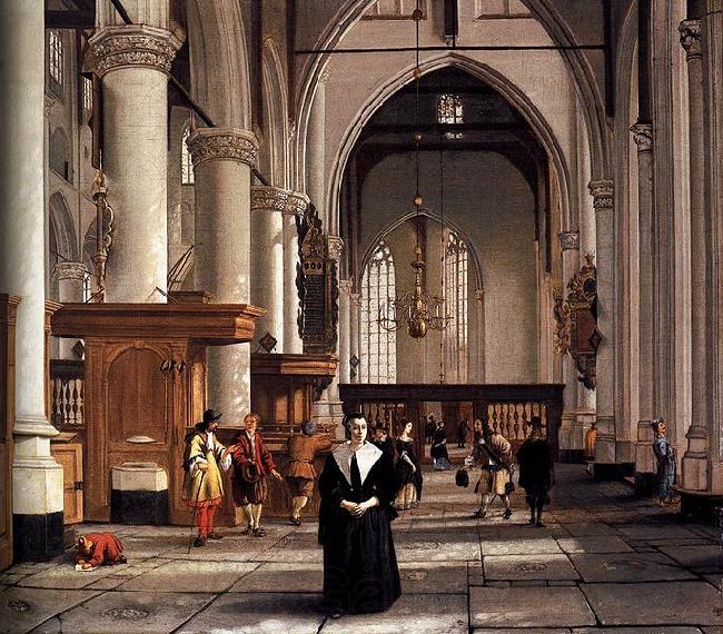 Cornelis de Man Interior of the Laurenskerk in Rotterdam France oil painting art